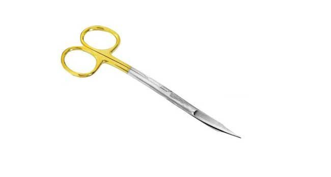 GOLDMAN FOX SCISSOR DOUBLE CURVED TC 13 CM