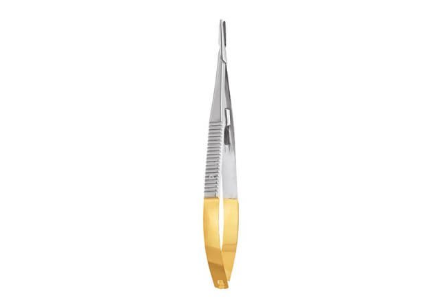 MICRO CASTROVIEJO NEEDLE HOLDER TC STRAIGHT 14 CM